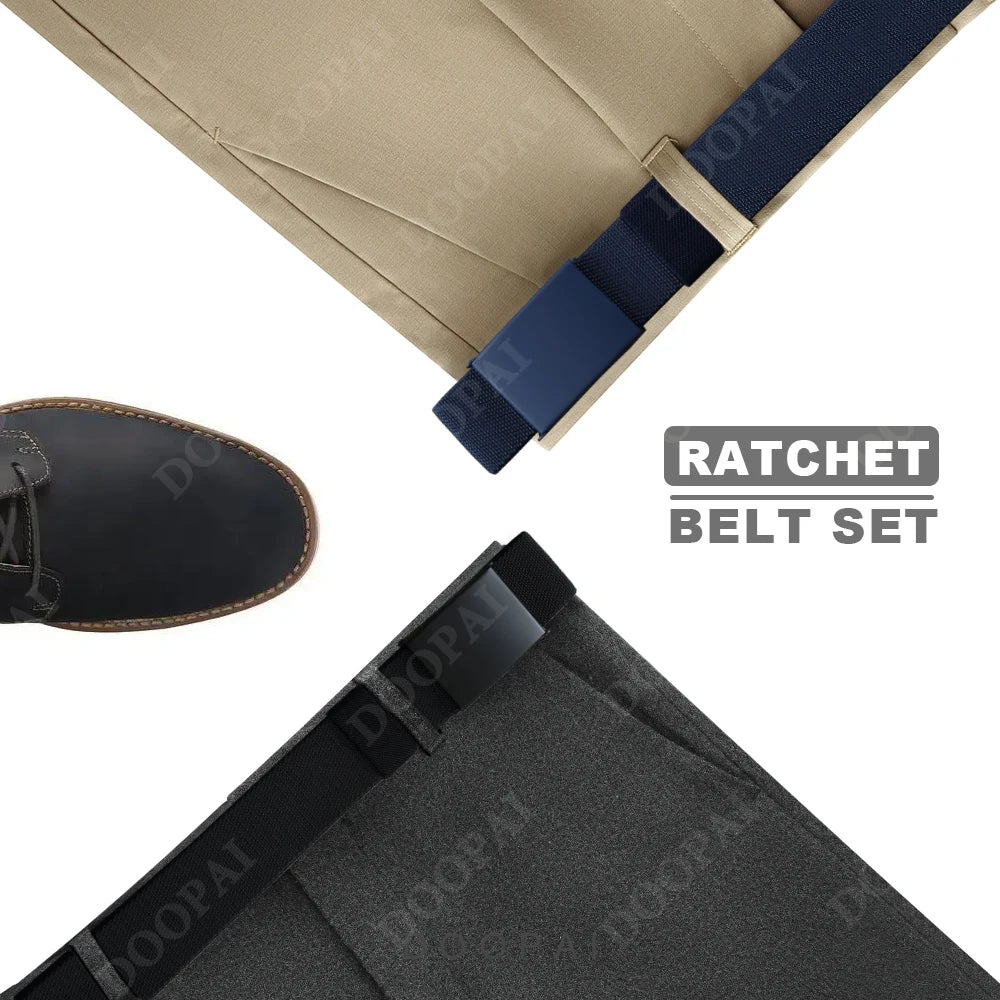 Men Female Belts Military Nylon Adjustable Belt Outdoor Travel Tactical Waist Belt with Plastic Buckle for Pants 125cm
