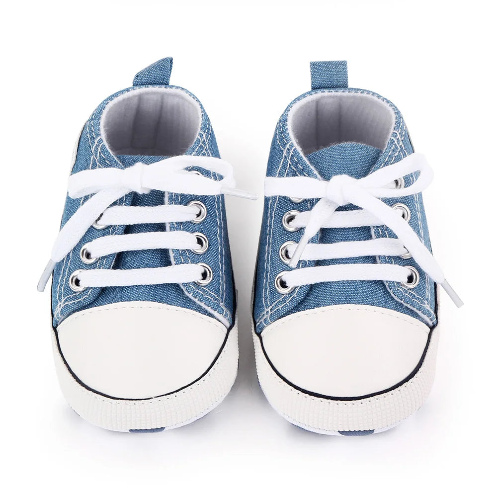 Baby Classical Canvas Shoes for Spring and Autumn Toddler Pre Walking Shoes