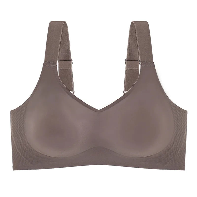 Large Size Soft Support Push-up Bra For Women, Seamless One-piece