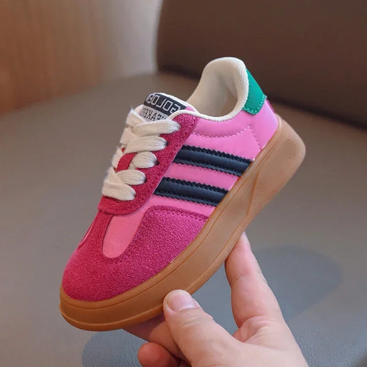 Casual Shoes Girl Boy Lace Up Sneakers Autumn Child Walk Runing Sport Trainers Size