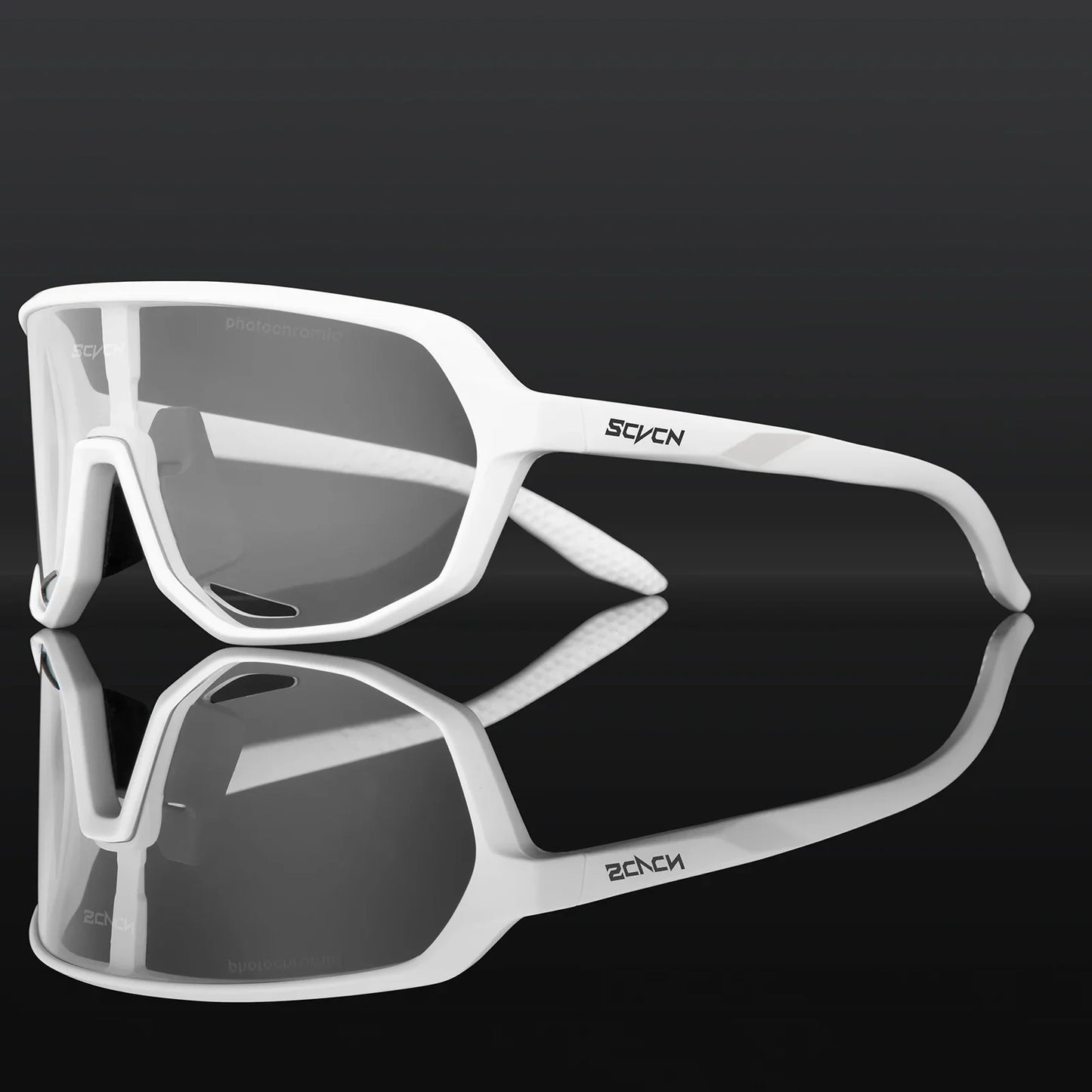 SCVCN Photochromic Cycling Sunglasses Cycling Glasses UV400 Bicycle Eyewear Sports MTB Outdoor Bike Goggles Sunglasses Eyepieces