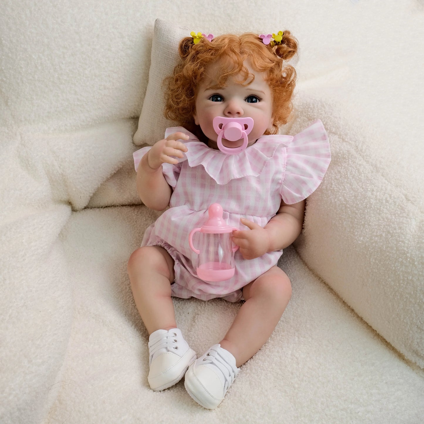 NPK 19-inch Newborn Lifelike Reborn Baby Doll Bettie Cuddly Full Body Multiple Layers 3D Skin Painting Collectible Toy
