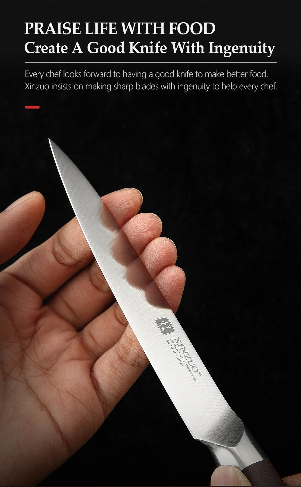 Kitchen Tools 6 PCS Kitchen Knife Set of Utility Cleaver Chef Bread Knife