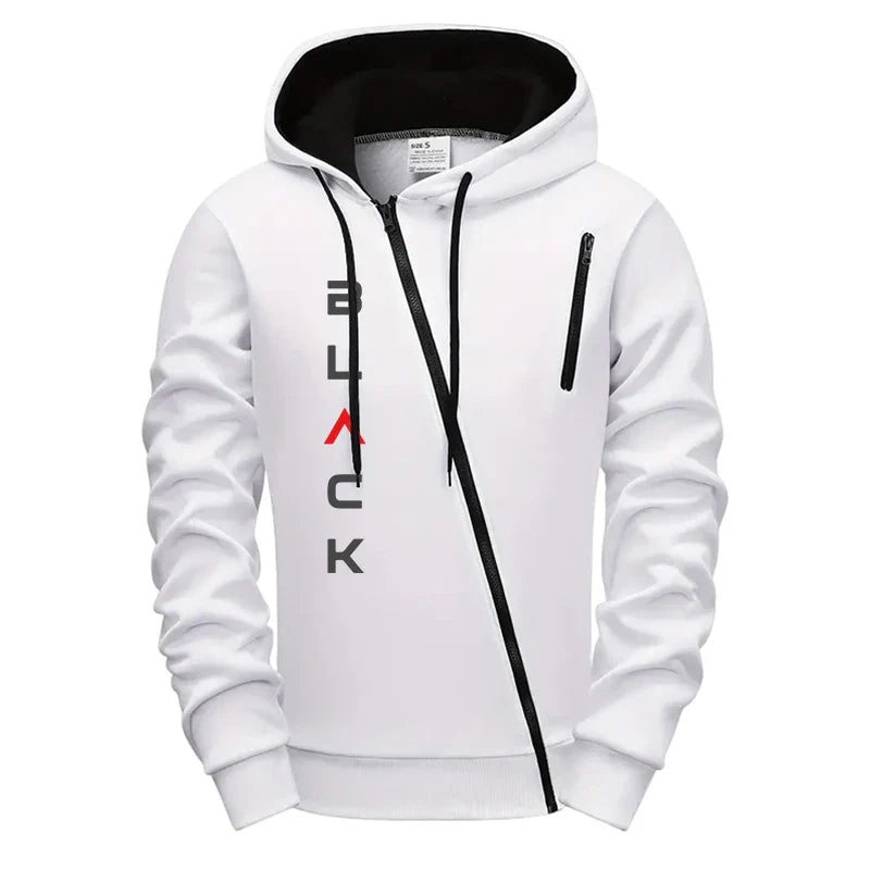 2025 Hot Sale Mens Tracksuit Hoodie Sweatpants Black Letter Print Zipper Jacket Jogger Pants Autumn Winter Casual Fashion Outfit