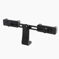 Dual Camera Phone Holder Plastic Mobile Phone Stabilizer Clip 360 Degree Rotating