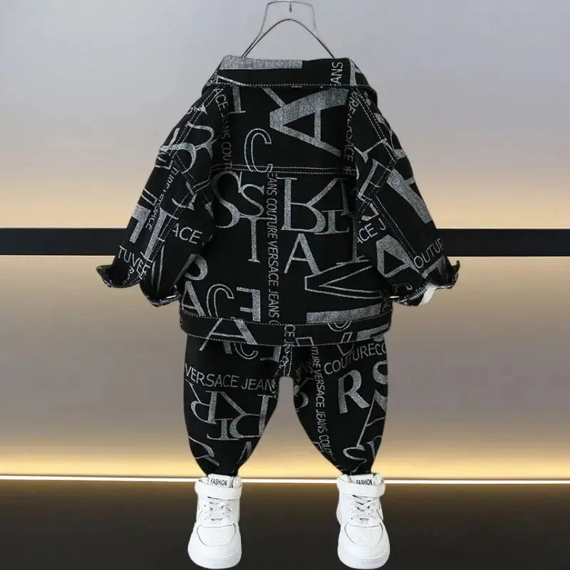 New Spring Autumn Baby Clothes Suit Boys Outfit Sets Korean Baby Boys Coat + Pants Sets Children's Set 2 To 7 years Kids Outfits