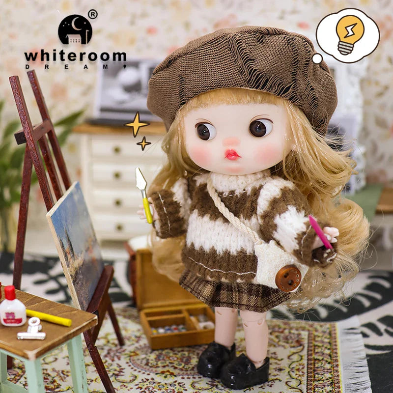 Mini Ob11 Bjd Doll Accessories Obitsu 11 Clothes Dolls For Girls Boy Toys Baby Kawaii Anime Toy Cute Items Miniature Costume