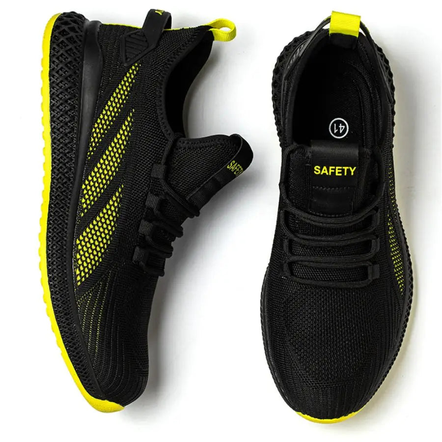 Steel Toe Safety Shoes for Men Women Lightweight Work Sneakers Puncture Proof Work Shoes Unisex Coustruction Safety Work Boots
