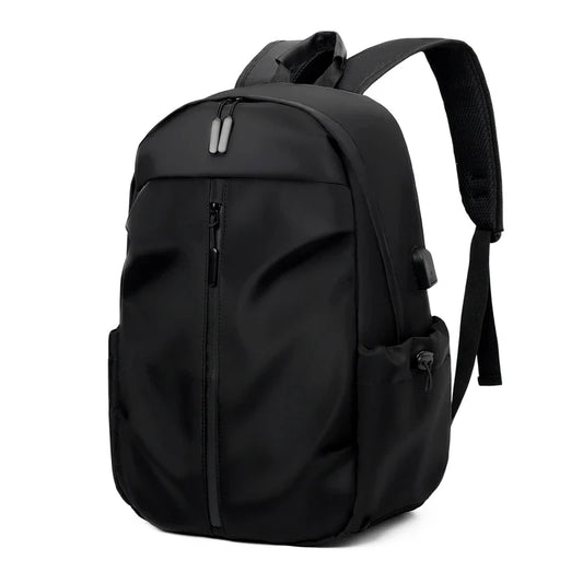 1 14 Inch Large Capacity Leisure Schoolbag Sports Simple Men And Women Universal Computer Backpack With Pendant