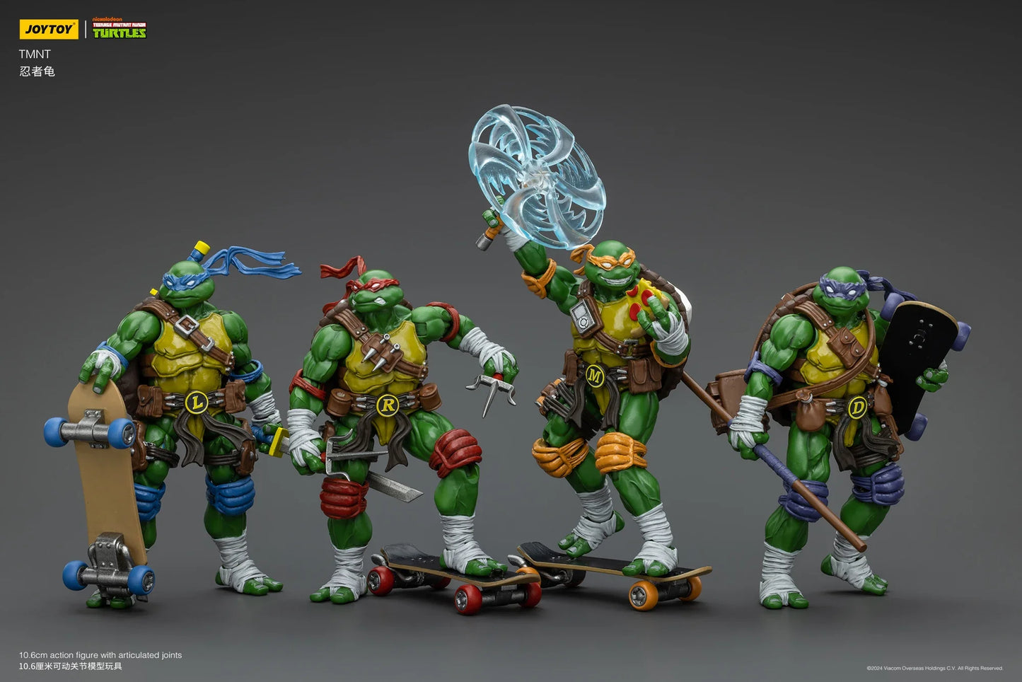 [Available in Asia]JOYTOY 1/18 Action Figure TMNT Ninja Turtles Michelangelo Donatello Leonardo Raphael Anime figures Toys Model