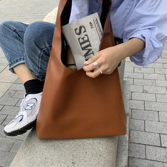 Casual Women Shoulder Bag PU Leather Tote Handbag Female Shopping Bags