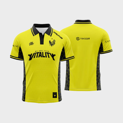 Team Vitality Esports Club 2025 Summer New Uniform CS2 Pro League Training Jersey ZywOo Men's Breathable Short-sleeved Boys Tops
