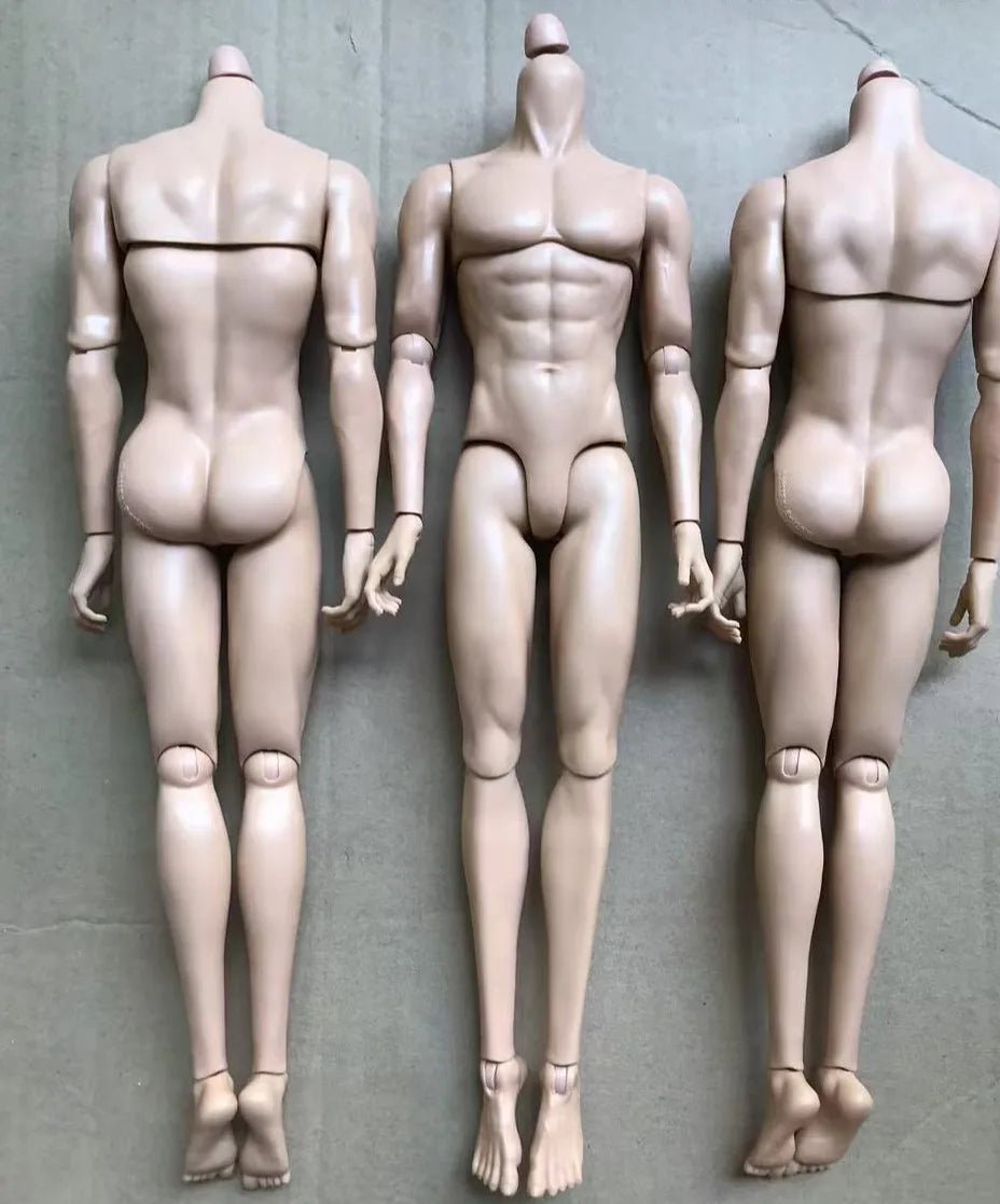 YUNYI Male Doll Body 1/6 Strong Muscle Solider Men Body Figures 14 Joints Movable Doll Figure Toys Christmas Gifts