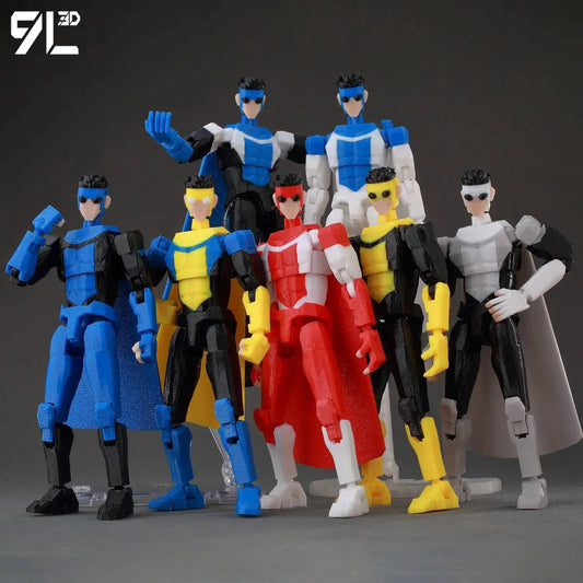 9L3D Printed Superheroes Invincible 2.0 Anime Multi-Jointed Shapeshift Toys Action Figures Mannequin Model Ornaments Gifts