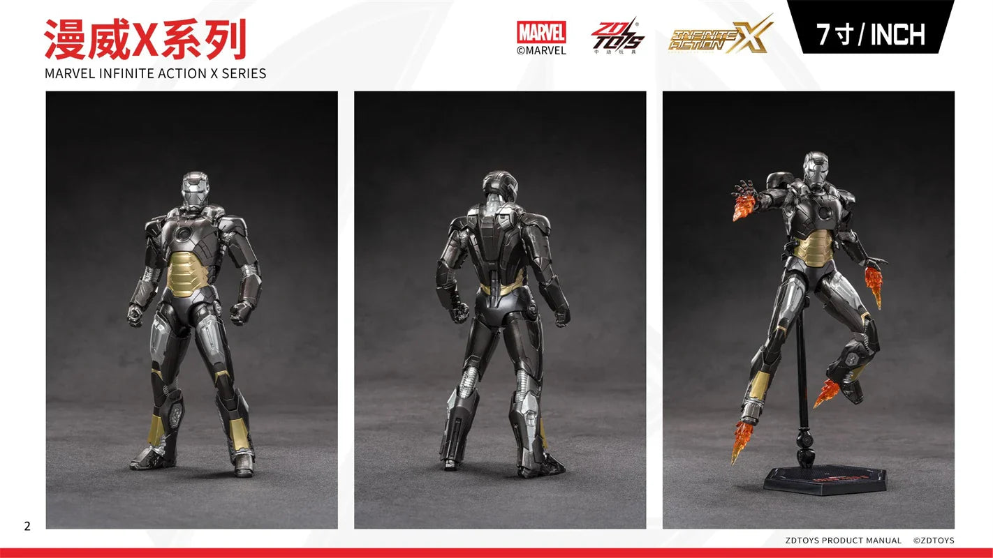 ZDTDS Original Iron Man MK37 Hammerhead MK12 MK38 Igor MK9 Iron Patriot War Machine legends Avengers Action Figure Collect Toy