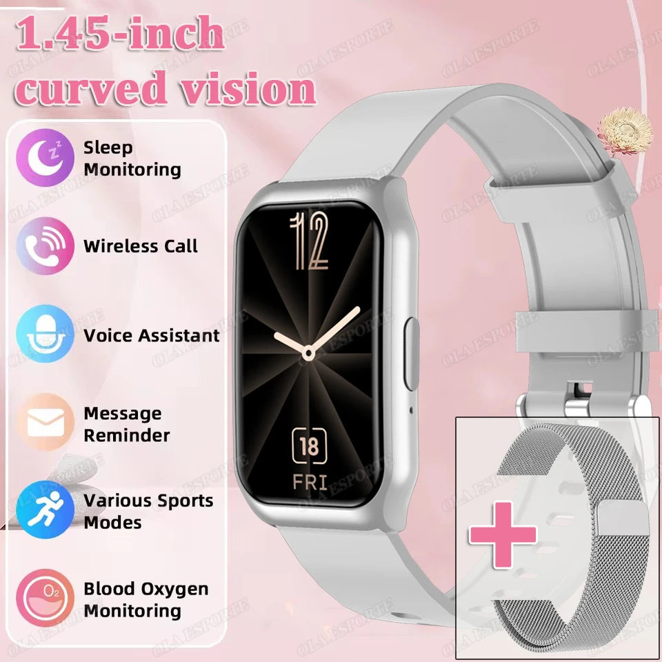 Smart Watch Women Men  AMOLED Screen Health Heart Rate Monitoring Bluetooth Call IP68 Waterproof Outdoor Sport Call Smartwatch