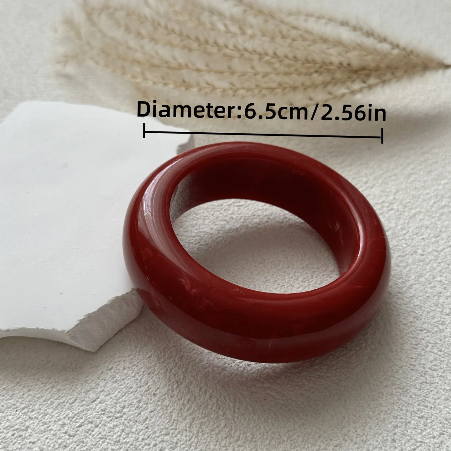 Boho Red Beige Acrylic Resin Chunky Bangles for Women on Hand Goth Geometric Charm Wide Hip Hop Metal Cuff Bangles Men Jewelry