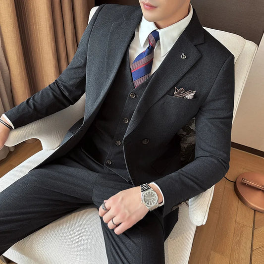 Two-button Wedding Banquet Suit