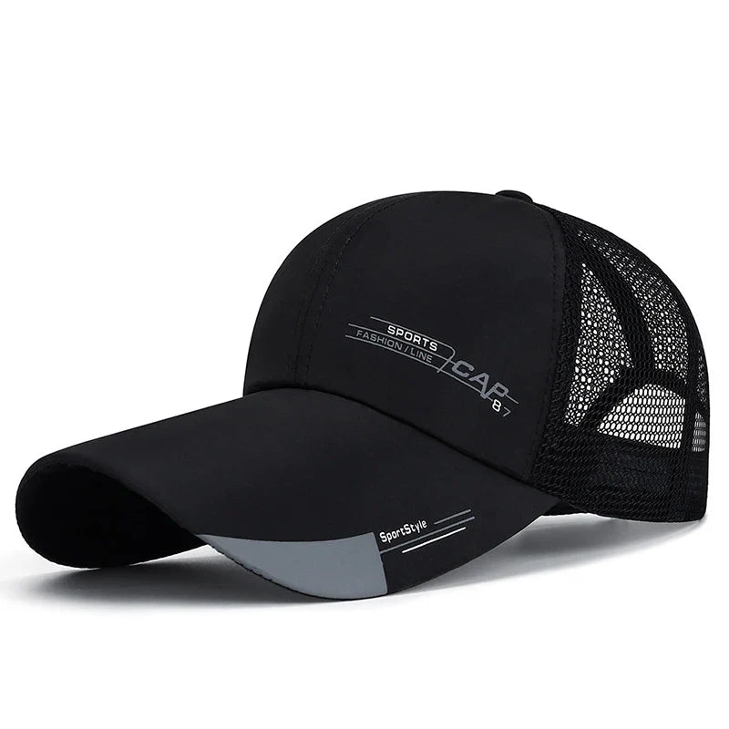 Summer Mesh Baseball Cap for Men Adjustable Visor Hat Quick Dry Breathable Sun Hats For Women Men snapback Outdoor Sports caps