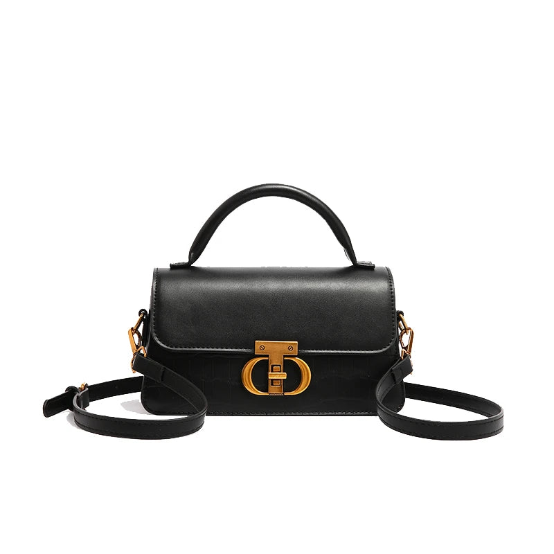 Small Leather Armpit Bags for Women, Chain Shoulder, Crossbody Bag, Ladies
