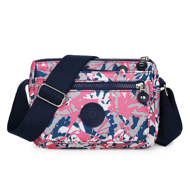 Shoulder Bag Lightweight Small Square Bag Anti Splash Casual Crossbody