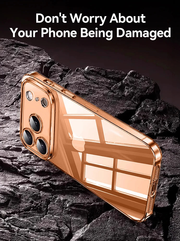 Joyroom Clear Case For iPhone 17 Pro Max Anti-drop Transparent Cover Non-yellowing Shockproof Ultra Slim Cover Screen Protection