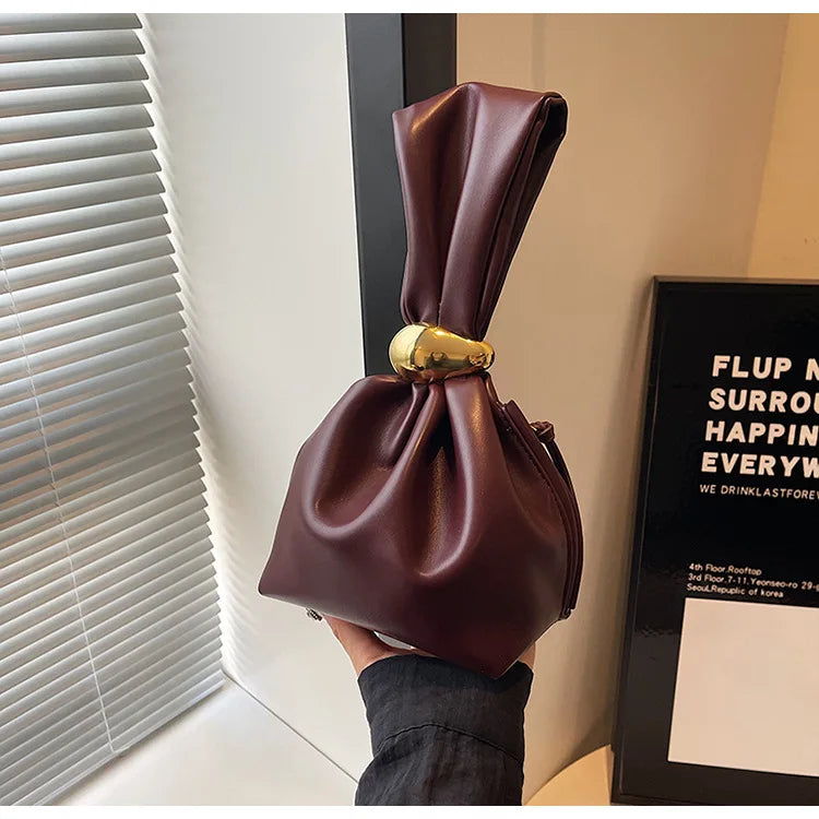 Underarm Pleated cloud bag for Women Fashion Designer Female Retro Shoulder Bag