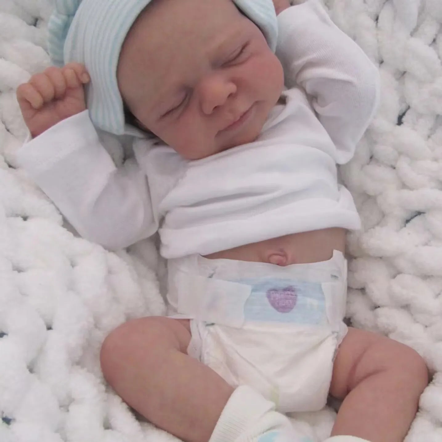 NPK 48CM Newborn Pascale Reborn Doll Realistic Full Body 3D Skin Multi-Layer Painted Visible Veins Soft Touch Life-Size Collecti