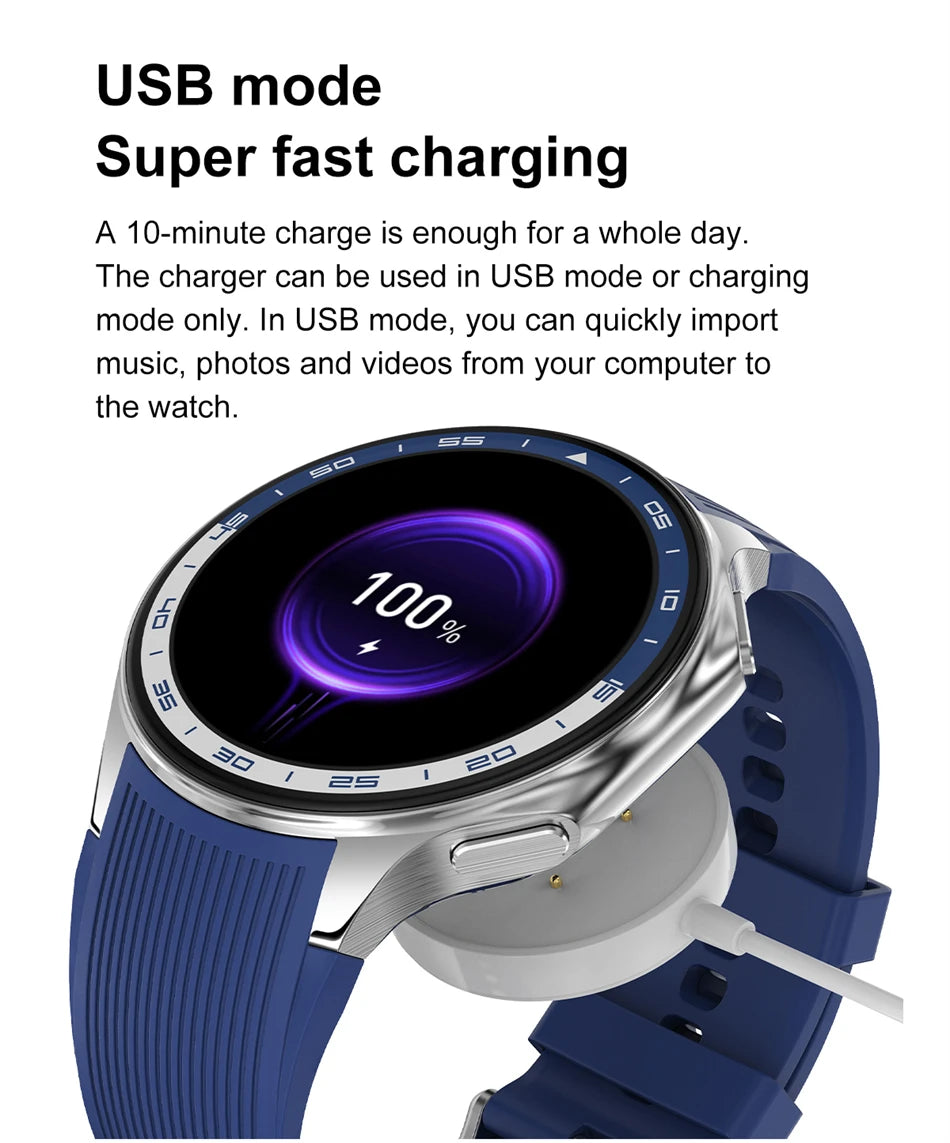 2025 New For OPPO Watch X Smart Watch 4G Memory Music Video HD Bluetooth Call IP68 Waterproof AMOLED Smart Watch TWS Earphones