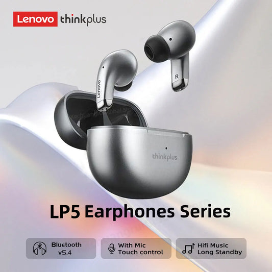 Lenovo LP5 TWS Bluetooth Earphone 9D Stereo HiFi Sports Waterproof Wireless Earbuds for iPhone 13 Xiaomi Bluetooth Headphones