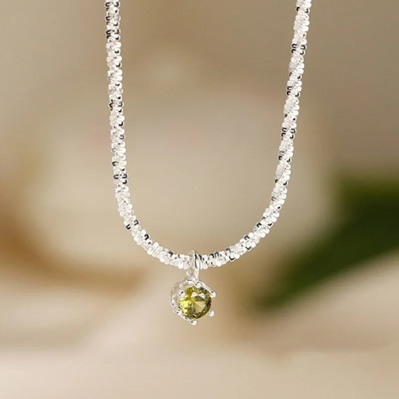 Andara Luxury 925 Sterling Silver AAAAA Zircon Pendant Necklace Fashion Italian Silver Necklace Women Jewelry