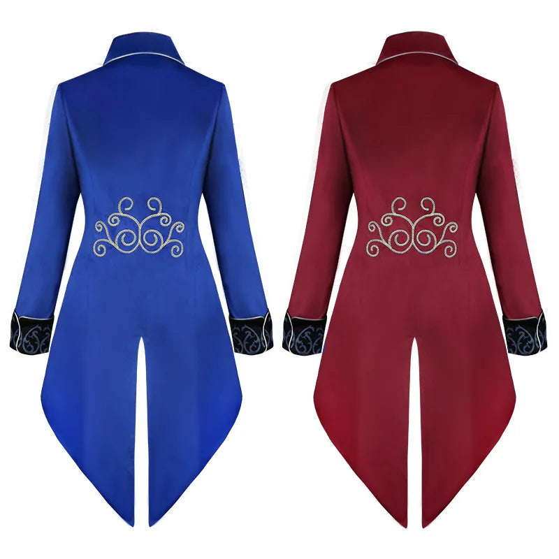 Tuxedo for Mens: Tuxedo Steampunk Vintage Victorian Long Sleeve Windbreaker