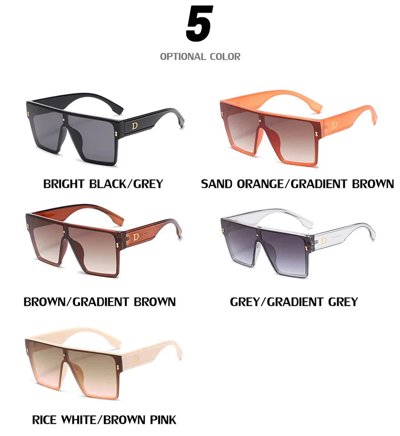 New Fashion Square Sunglasses For Women Men Oversized Frame Luxury Brand Disigner 2021 Sun Glasses UV400 Wholesale