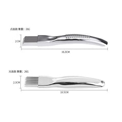 Stainless Steel Chopped Green Onion Knife, Curved Handle Design, Food Speedy