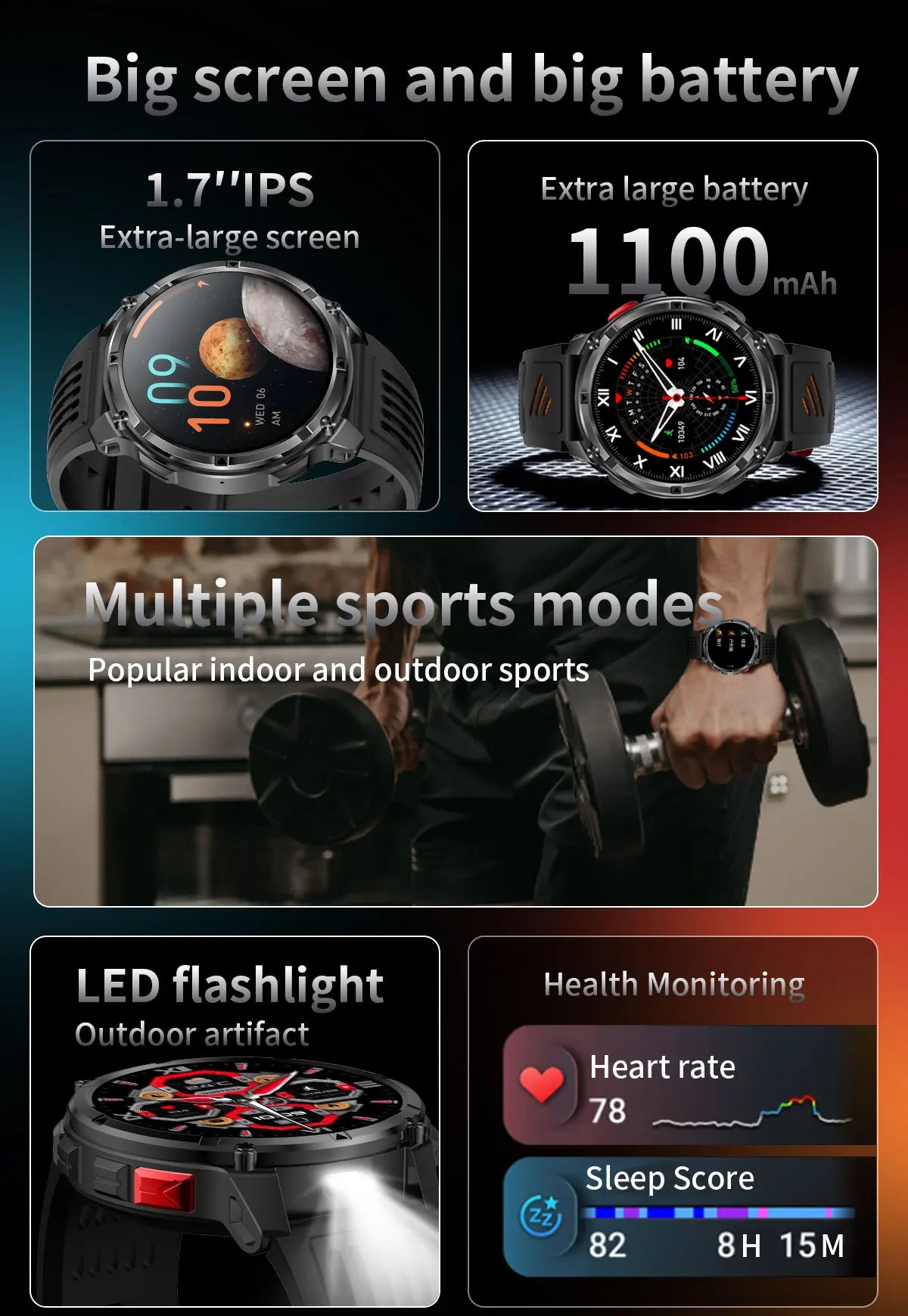 2026 New T-Rex3 Pro GPS Tracker Smartwatch Men 120-Day Standby 1100mAh Clock Rugged Outdoor Sport 10ATM Waterproof Call Watches
