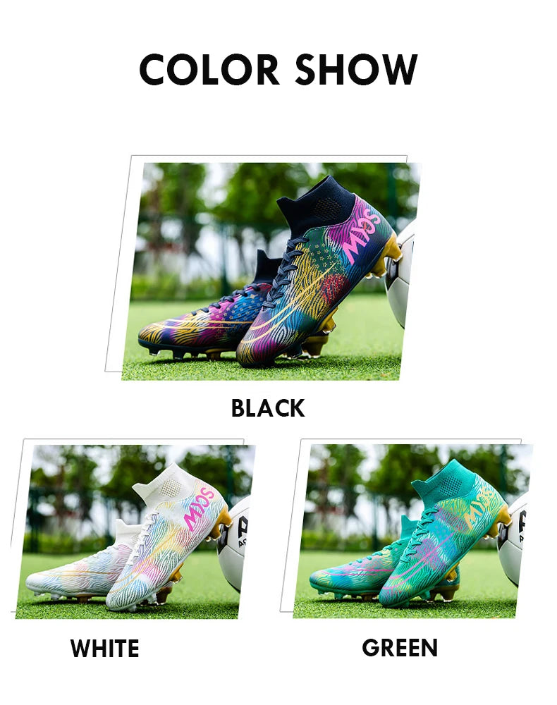 Football Boots Men Futsal Professional Unisex Anti-Slip Kids Soccer Shoes