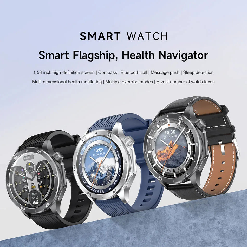 For OPPO Watch X Smart Watch Men High-end Business Men Bluetooth Call IP68 Waterproof Fitness Tracker Smartwatch Man 2025 New