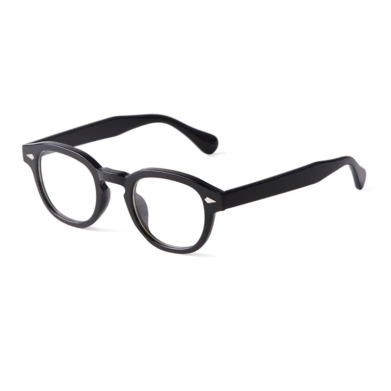 Fashion Transparent Blue Round Sunglasses Women Men 2024 Retro Rivet Tortoise Small Square Sun Glasses UV400 Lunettes De Soleil