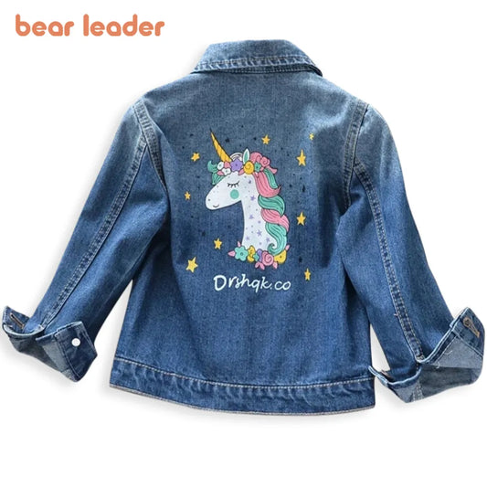 Bear Leader Girls Denim Coats Brand Spring Kids Jackets Clothes