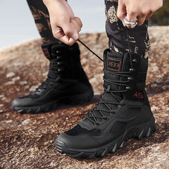 Men Brand Military Leather Boots Special Force Tactical Desert Combat Men's Boots