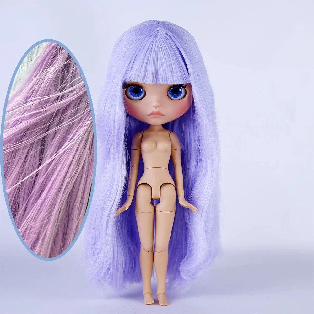 ICY DBS Blyth Doll Tan Skin Matte Face Glossy Face Pouting Lips 30CM BJD 19 Joints Body Doll DIY Make Up Costume Doll Gift Toy