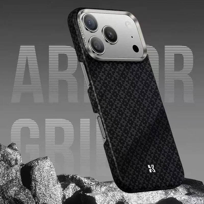 Benks Carbon Fibre Case For iPhone 17 Pro Max Kevlar Wireless Charging Back Cover Case for iPhone 17 PRO