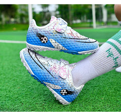 Children Soccer Shoes Futsal Hall Football Boots Kids Cleats Grass Sneakers