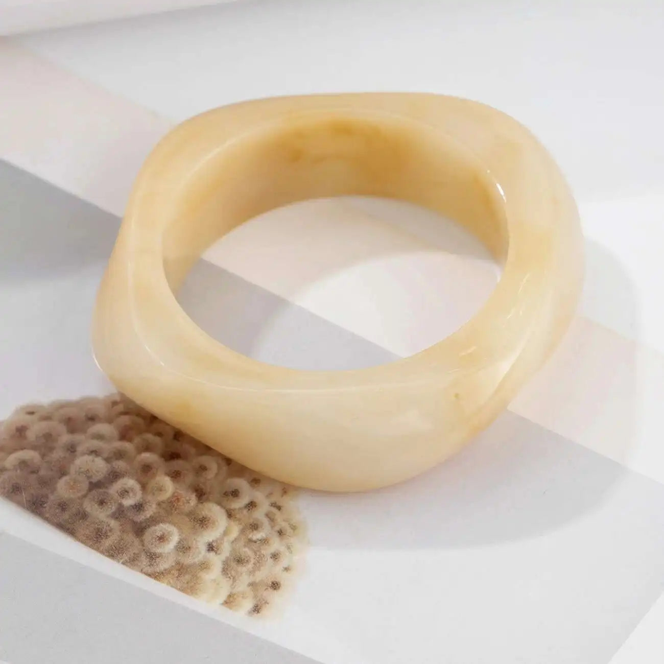 IngeSight.Z 3 Styles Vintage Irregular Resin Bangle Bracelets Women Punk Geometric Wide Metal Bracelet Chunky Party Jewelry Gift