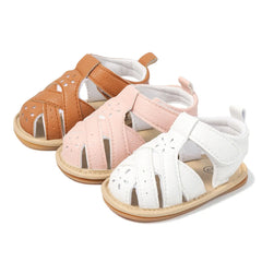 Summer Sandals Baby Shoes Boy Girl Flats Rubber Sole Anti-Slip Toddler Shoes