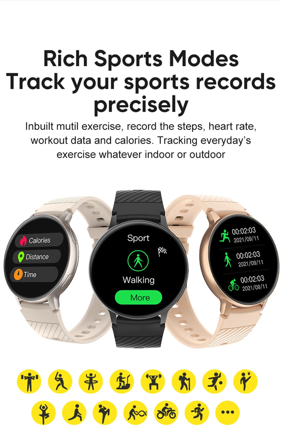 LIGE 2025 Smart Watch Women Bluetooth Call Custom Dials Watches Blood Oxygen Monitor Sport Men Smartwatch Ladies For Android IOS