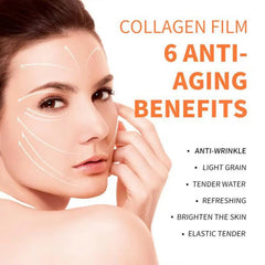 Soluble Collagen Mask Soluble Lifting Anti-Aging Film for Face Melting Remove Dark Circles Facial mask forehead and cheek patch