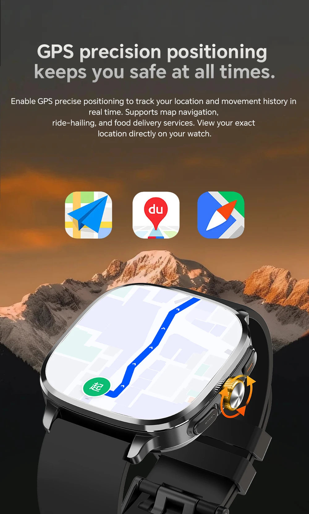 New Android 13.0 Cellular Version Smart Watch 5G LTE Smartwatch With 2.4inch Amoled Screen Sim Card Slot Google Play Store GPS