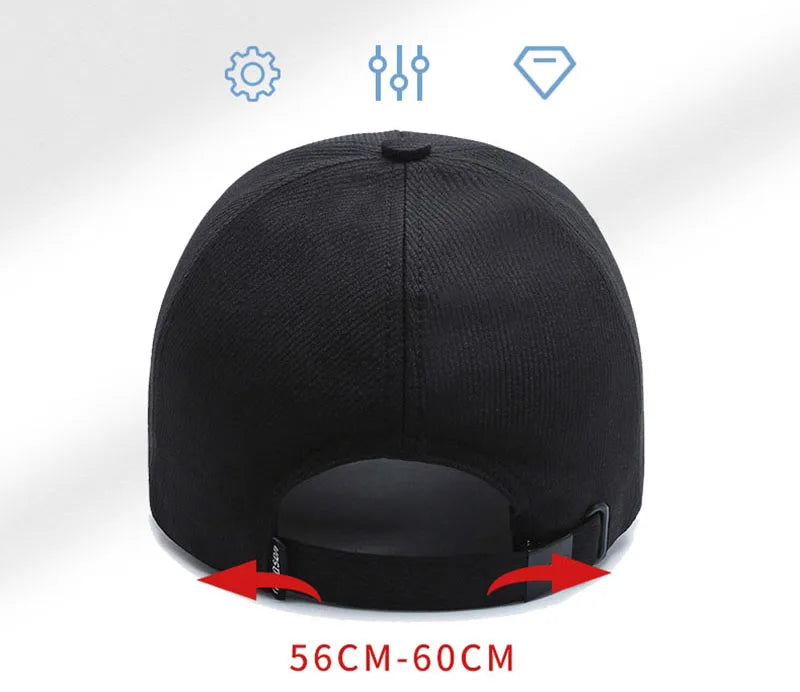 Men Fashion Wild Sunshade Sun Protection Black Baseball Cap For Winter Women Sport Cotton Warm Hats Male Kpop Bone Unisex C35
