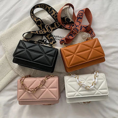 Winter Large Shoulder Bags for Women Stone Pattern PU Leather Crossbody Bags